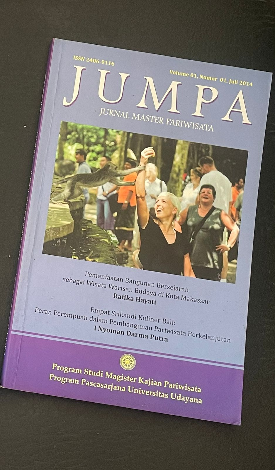 Mengenal Jurnal Pariwisata “JUMPA” Fakultas Pariwisata Universitas Udayana