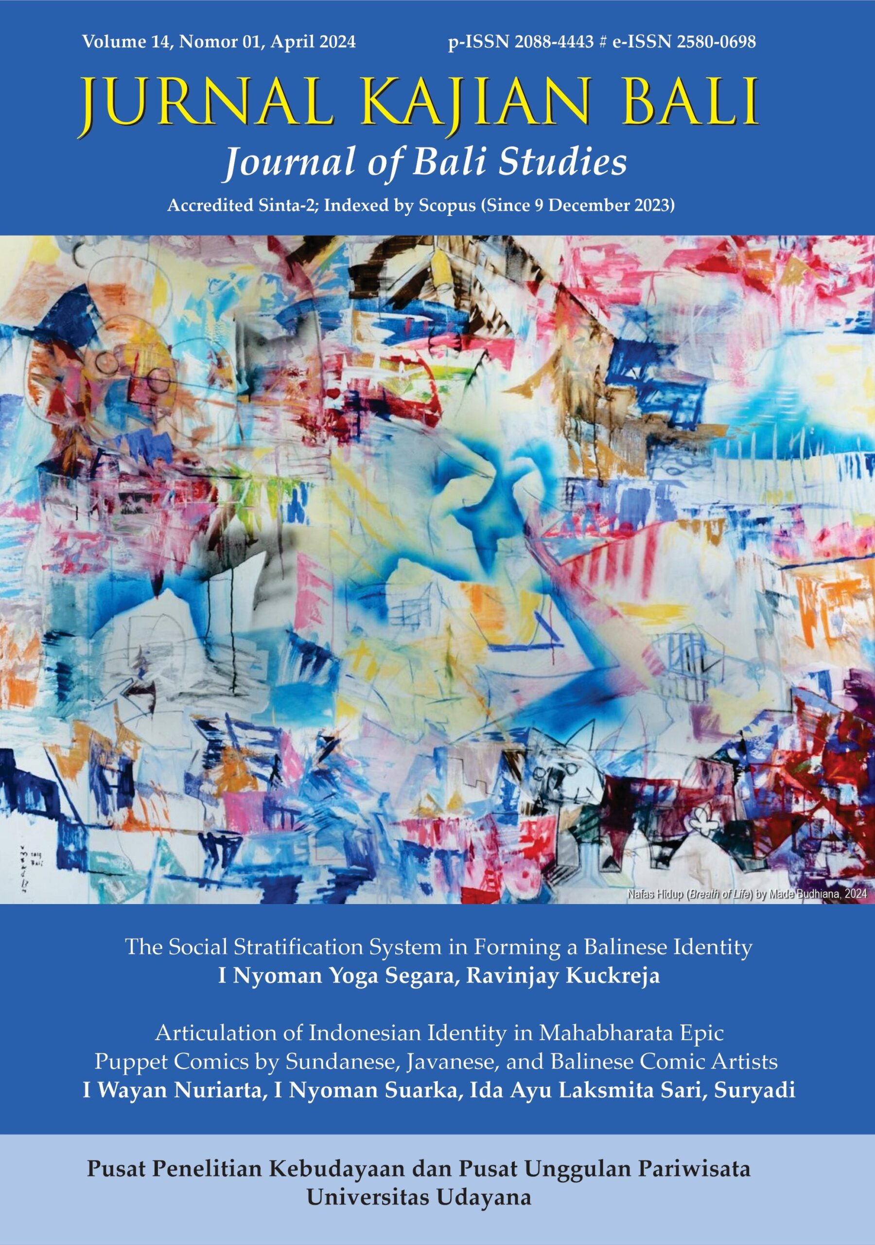 Edisi Perdana Sejak Diindeks Scopus, “Jurnal Kajian Bali” Terbit dengan Tema “Articulating Identity”